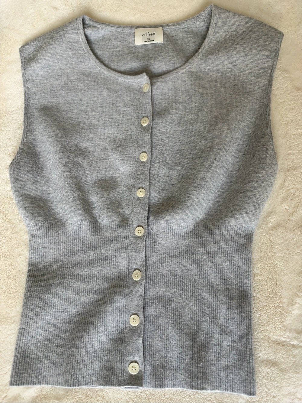 Wilfred Light Gray Sleeveless Golightly -ARITZIA